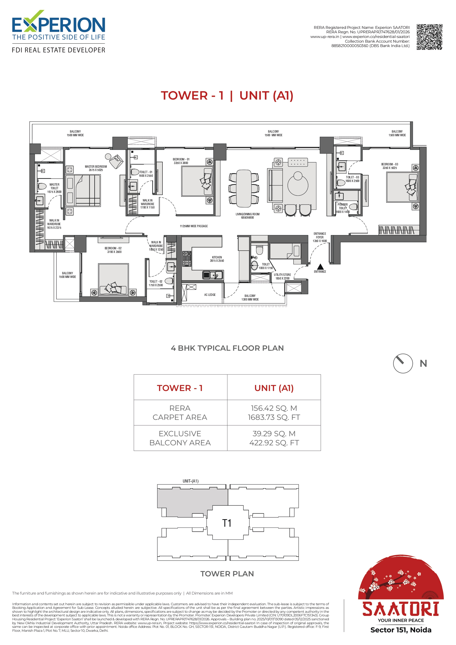 3 BHK Floor Plan