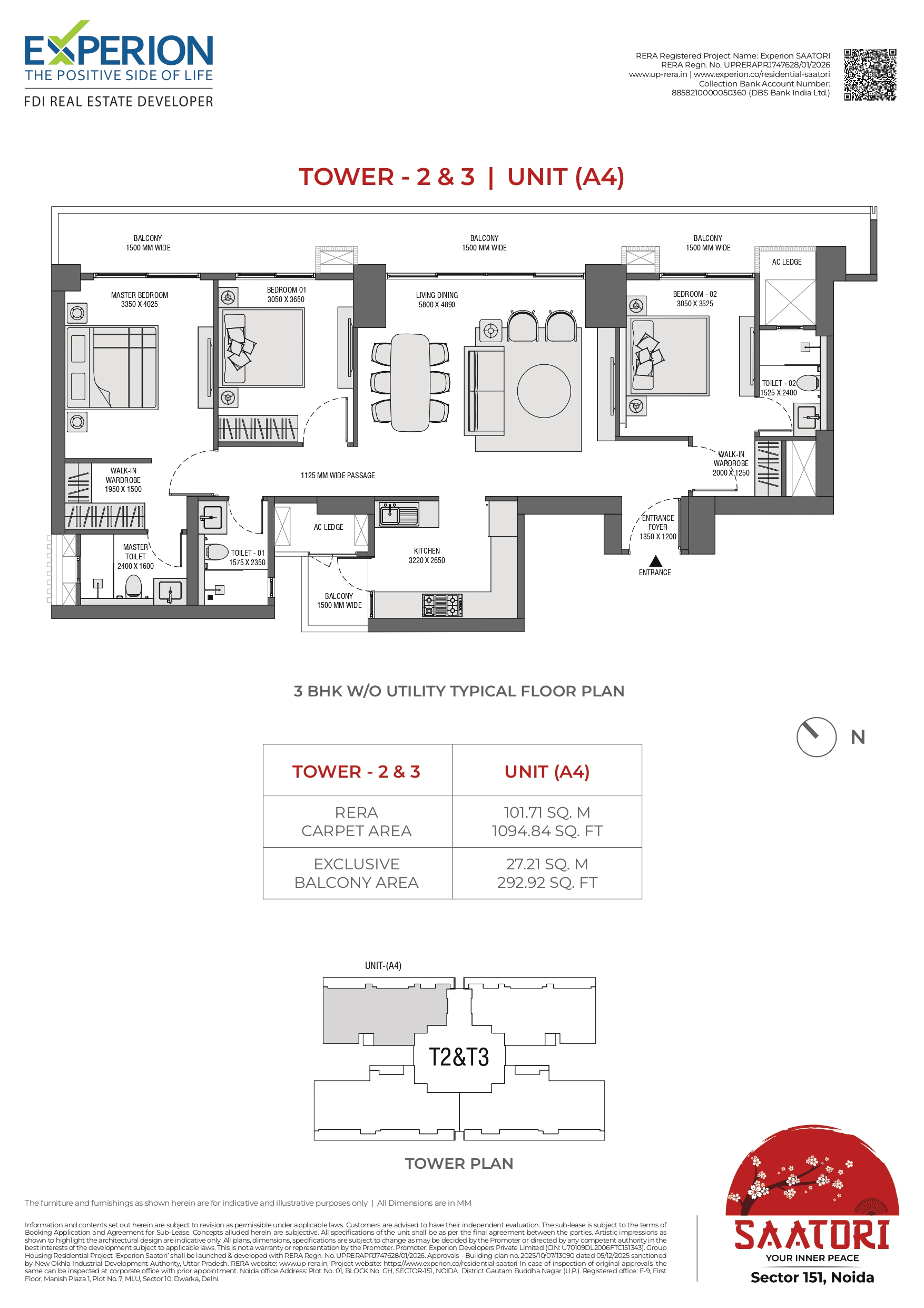 3.5 BHK Floor Plan